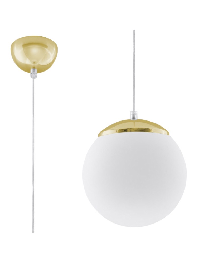 Sollux Lampa wisząca UGO 20 złota SL.0715 Sollux Lampa wisząca UGO 20 złota SL.0715