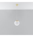 Sollux Lampa wisząca UGO 20 złota SL.0715 Sollux Lampa wisząca UGO 20 złota SL.0715
