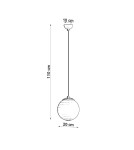 Sollux Lampa wisząca UGO 20 złota SL.0715 Sollux Lampa wisząca UGO 20 złota SL.0715