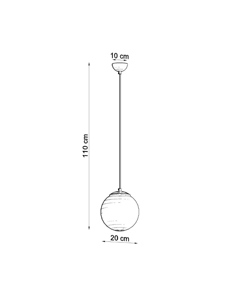 Sollux Lampa wisząca UGO 20 złota SL.0715 Sollux Lampa wisząca UGO 20 złota SL.0715