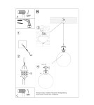 Sollux Lampa wisząca UGO 20 złota SL.0715 Sollux Lampa wisząca UGO 20 złota SL.0715