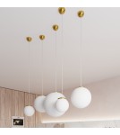 Sollux Lampa wisząca UGO 20 złota SL.0715 Sollux Lampa wisząca UGO 20 złota SL.0715