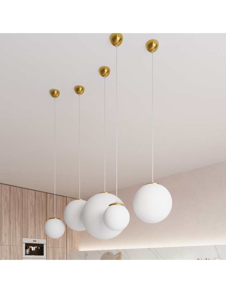 Sollux Lampa wisząca UGO 20 złota SL.0715 Sollux Lampa wisząca UGO 20 złota SL.0715