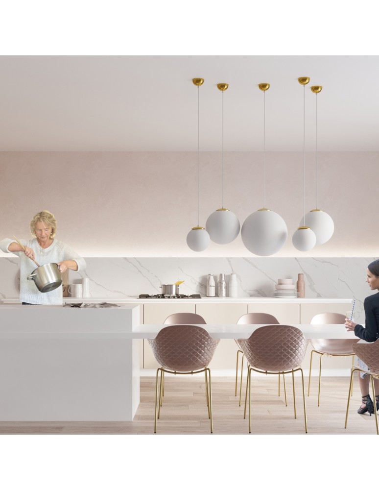 Sollux Lampa wisząca UGO 20 złota SL.0715 Sollux Lampa wisząca UGO 20 złota SL.0715
