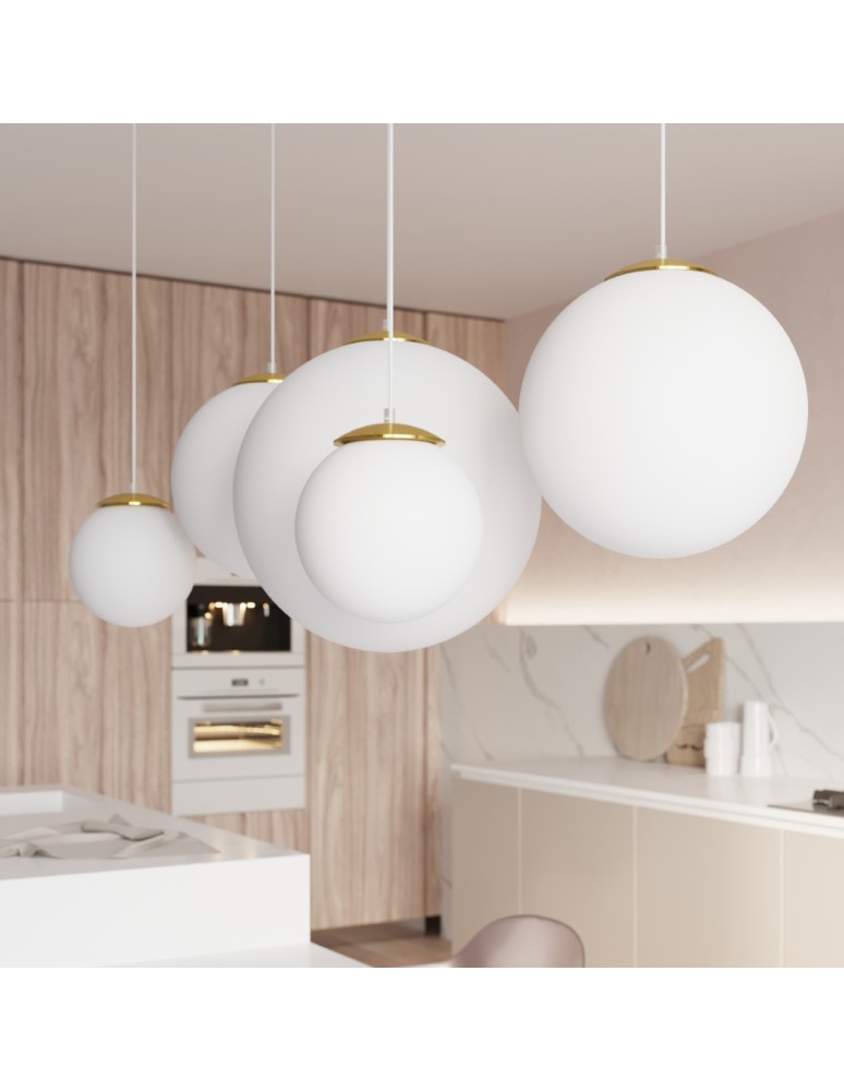 Sollux Lampa wisząca UGO 20 złota SL.0715 Sollux Lampa wisząca UGO 20 złota SL.0715