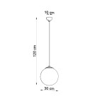 Sollux Lampa wisząca UGO 30 złota SL.0716 Sollux Lampa wisząca UGO 30 złota SL.0716