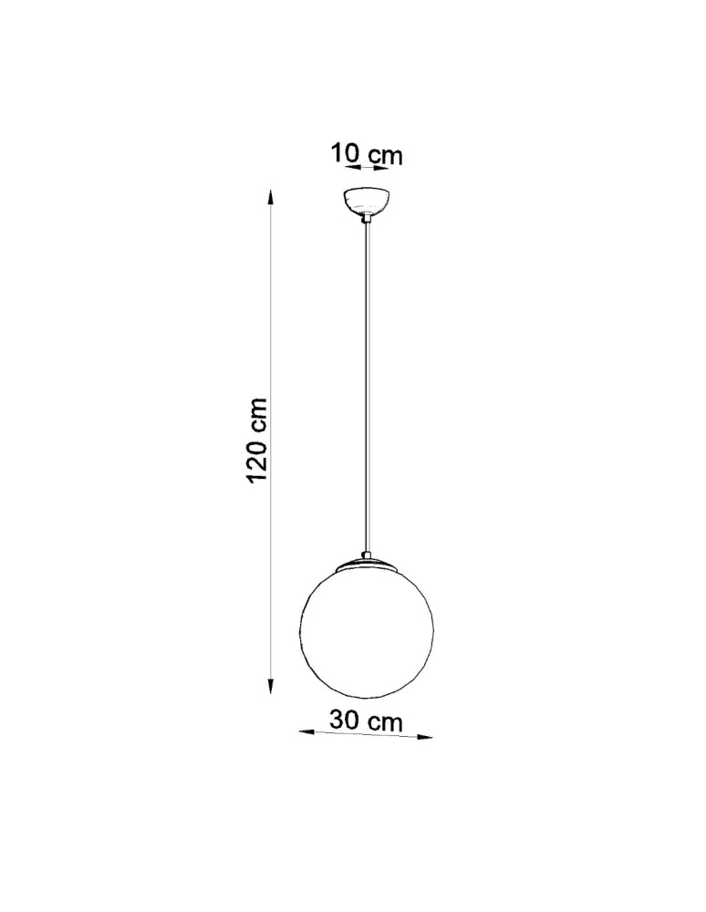 Sollux Lampa wisząca UGO 30 złota SL.0716 Sollux Lampa wisząca UGO 30 złota SL.0716