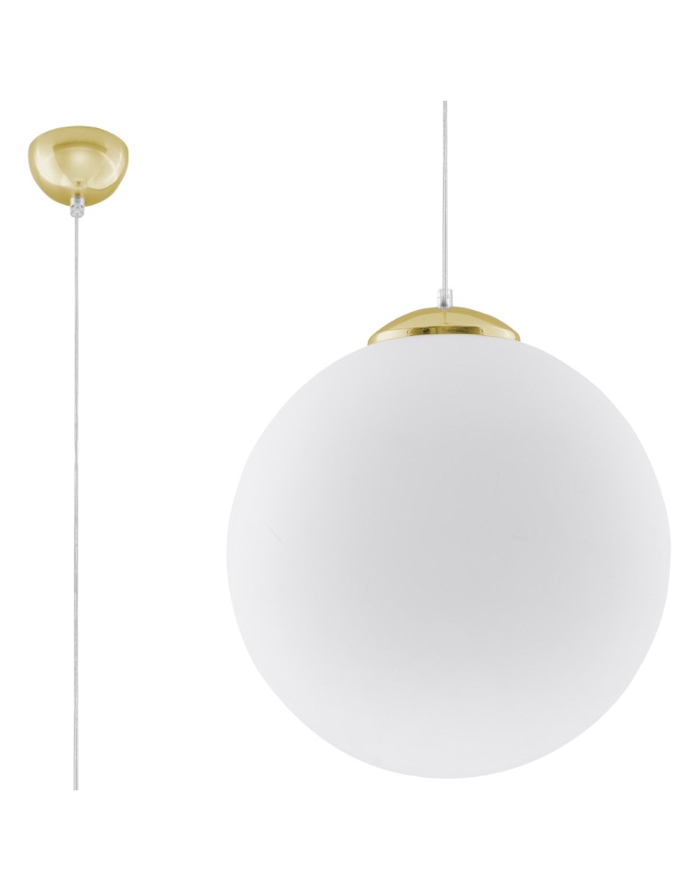 Sollux Lampa wisząca UGO 40 złota SL.0717 Sollux Lampa wisząca UGO 40 złota SL.0717