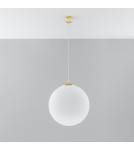 Sollux Lampa wisząca UGO 40 złota SL.0717 Sollux Lampa wisząca UGO 40 złota SL.0717