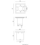 Lampy najazdowe i gruntowe - SU-MA PABLA 1xGX53 Najazdowa IP67 M4030 - product 2