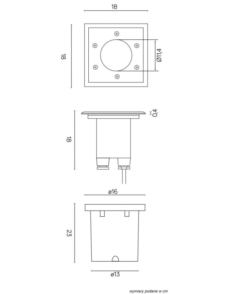 Lampy najazdowe i gruntowe - SU-MA PABLA 1xGX53 Najazdowa IP67 M4030 - product kolory-swiatla.pl 2