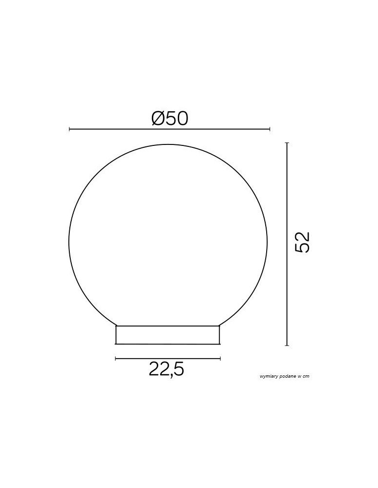 SU-MA Alekule E27 1x100W IP44 G500ZOP