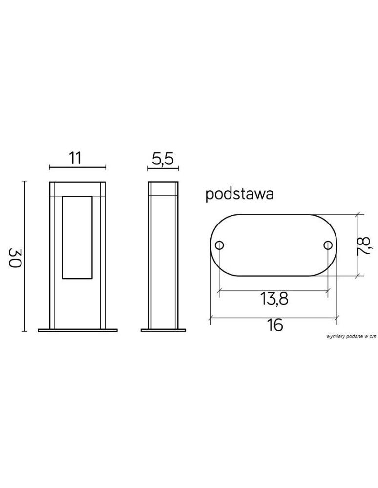 SU-MA EVO 30 LED 560lm 4000K Stojąca IP54 GL15401
