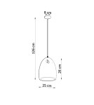 Lampy wiszące - Sollux Lampa wisząca ceramiczna BUKANO SL.0842 - product 4
