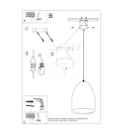 Lampy wiszące - Sollux Lampa wisząca ceramiczna BUKANO SL.0842 - product 5