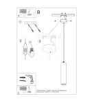 Lampy wiszące - Sollux Lampa wisząca ceramiczna NANCY SL.0843 - product 5
