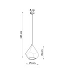 Sollux Lampa wisząca ceramiczna PAVLUS SL.0844 Sollux Lampa wisząca ceramiczna PAVLUS SL.0844