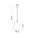 Sollux Lampa wisząca ceramiczna FLAWIUSZ SL.0848 Sollux Lampa wisząca ceramiczna FLAWIUSZ SL.0848