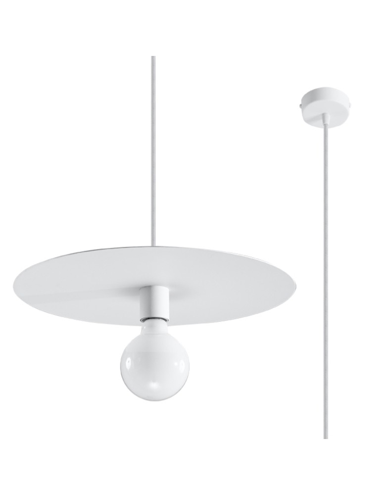 Sollux Lampa wisząca FLAVIO biała SL.0852 Sollux Lampa wisząca FLAVIO biała SL.0852