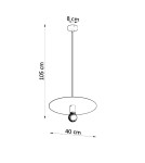 Sollux Lampa wisząca FLAVIO biała SL.0852 Sollux Lampa wisząca FLAVIO biała SL.0852