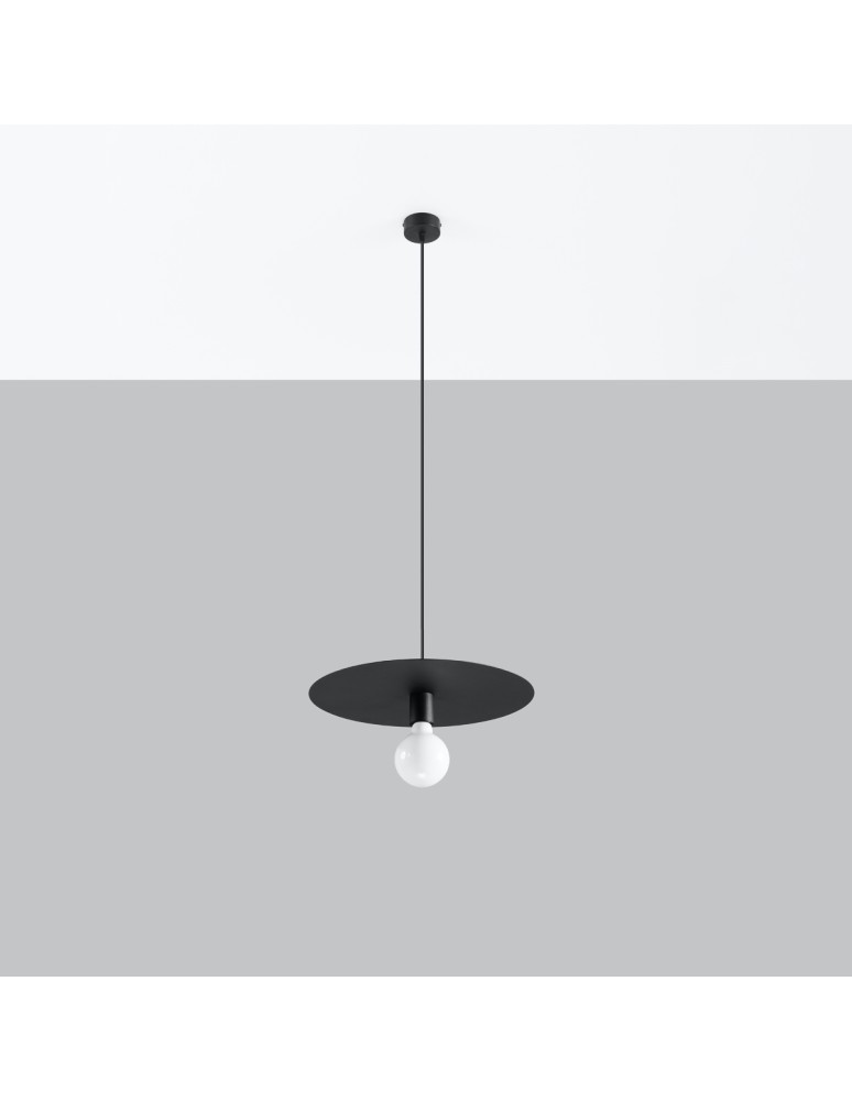 Sollux Lampa wisząca FLAVIO czarna SL.0853 Sollux Lampa wisząca FLAVIO czarna SL.0853
