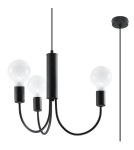 Sollux Żyrandol PICCOLO 3 czarny SL.0856 Sollux Żyrandol PICCOLO 3 czarny SL.0856