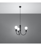 Sollux Żyrandol PICCOLO 3 czarny SL.0856 Sollux Żyrandol PICCOLO 3 czarny SL.0856