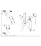 Kinkiety - Sollux Kinkiet IMPACT czarny SL.0858 - product 6
