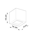 Kinkiety - Sollux Kinkiet ceramiczny LEO czarny SL.0872 - product 4