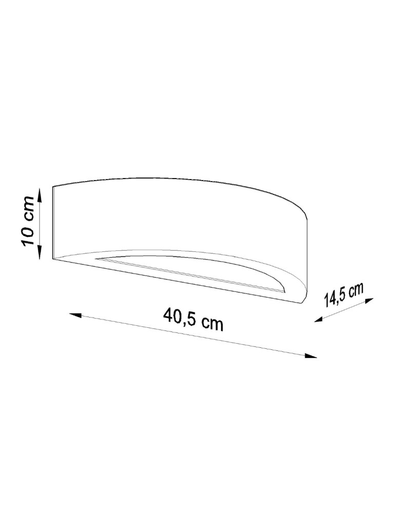 Sollux Kinkiet ceramiczny ATENA czarny SL.0874