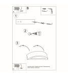 Kinkiety - Sollux Kinkiet ceramiczny ATENA czarny SL.0874 - product 5