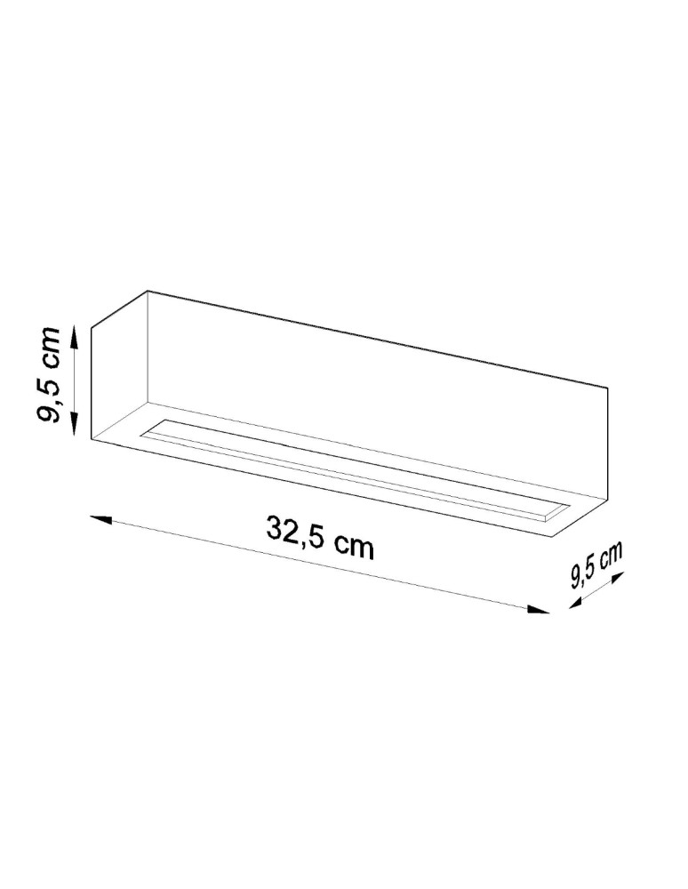 Sollux Kinkiet ceramiczny VEGA szary SL.0877 Sollux Kinkiet ceramiczny VEGA szary SL.0877