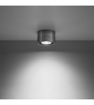 Lampy sufitowe - Sollux Plafon BASIC 1 beton SL.0881 - product 3