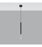 Sollux Lampa wisząca MOZAICA 1 czarny/chrom SL.0885 Sollux Lampa wisząca MOZAICA 1 czarny/chrom SL.0885