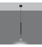Sollux Lampa wisząca MOZAICA 1 czarny/chrom SL.0885 Sollux Lampa wisząca MOZAICA 1 czarny/chrom SL.0885