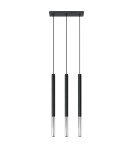Sollux Lampa wisząca MOZAICA 3L czarny/chrom SL.0886 Sollux Lampa wisząca MOZAICA 3L czarny/chrom SL.0886