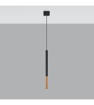 Lampy wiszące - Sollux Lampa wisząca MOZAICA 1 czarny/miedź SL.0888 - product 2