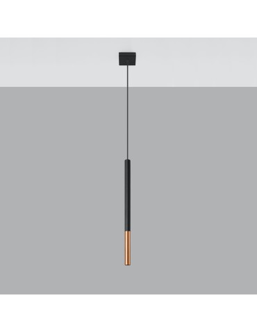 Sollux Lampa wisząca MOZAICA 1 czarny/miedź SL.0888 - product 2