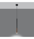Lampy wiszące - Sollux Lampa wisząca MOZAICA 1 czarny/miedź SL.0888 - product 3
