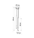 Sollux Lampa wisząca MOZAICA 3P czarny/miedź SL.0890 Sollux Lampa wisząca MOZAICA 3P czarny/miedź SL.0890