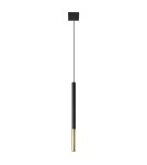 Sollux Lampa wisząca MOZAICA 1 czarny/złoto SL.0891 Sollux Lampa wisząca MOZAICA 1 czarny/złoto SL.0891