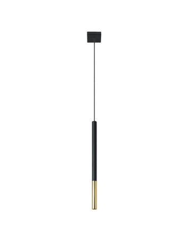 Sollux Lampa wisząca MOZAICA 1 czarny/złoto SL.0891
