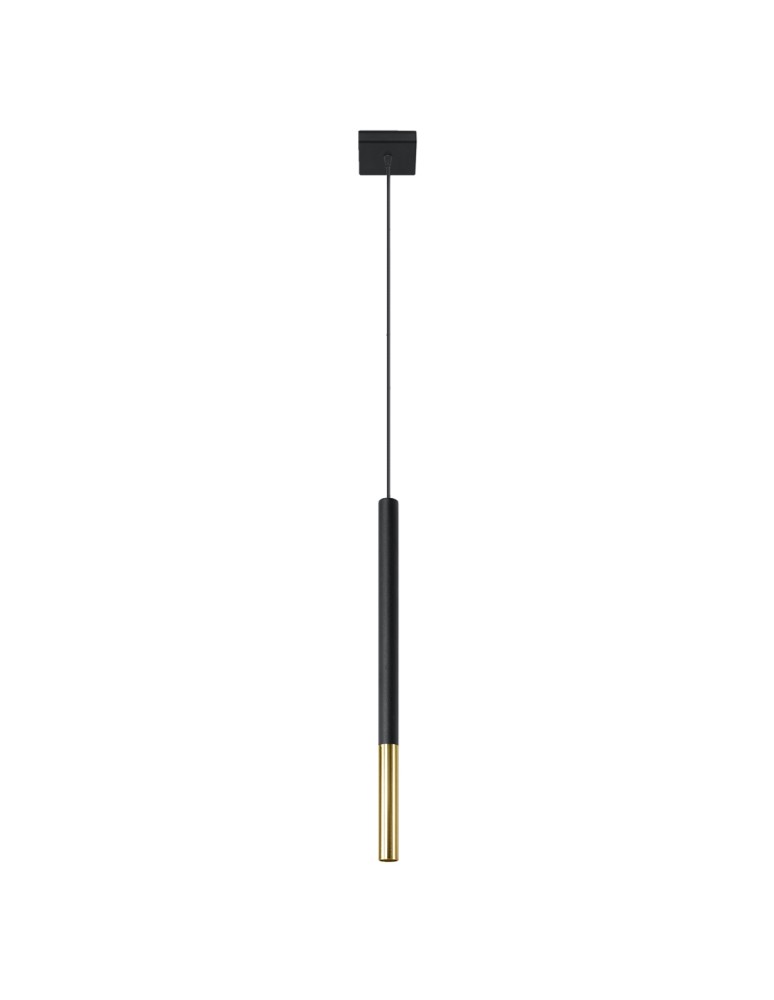 Sollux Lampa wisząca MOZAICA 1 czarny/złoto SL.0891 Sollux Lampa wisząca MOZAICA 1 czarny/złoto SL.0891