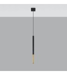 Sollux Lampa wisząca MOZAICA 1 czarny/złoto SL.0891 Sollux Lampa wisząca MOZAICA 1 czarny/złoto SL.0891