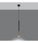 Sollux Lampa wisząca MOZAICA 1 czarny/złoto SL.0891 Sollux Lampa wisząca MOZAICA 1 czarny/złoto SL.0891