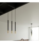 Sollux Lampa wisząca MOZAICA 1 czarny/złoto SL.0891 Sollux Lampa wisząca MOZAICA 1 czarny/złoto SL.0891
