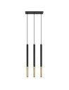 Sollux Lampa wisząca MOZAICA 3L czarny/złoto SL.0892 Sollux Lampa wisząca MOZAICA 3L czarny/złoto SL.0892