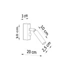 Sollux Kinkiet EYETECH 1 czarny SL.0897 Sollux Kinkiet EYETECH 1 czarny SL.0897