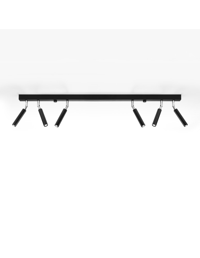 Sollux Plafon EYETECH 6 czarny SL.0901 Sollux Plafon EYETECH 6 czarny SL.0901