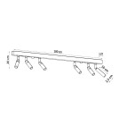 Sollux Plafon EYETECH 6 czarny SL.0901 Sollux Plafon EYETECH 6 czarny SL.0901